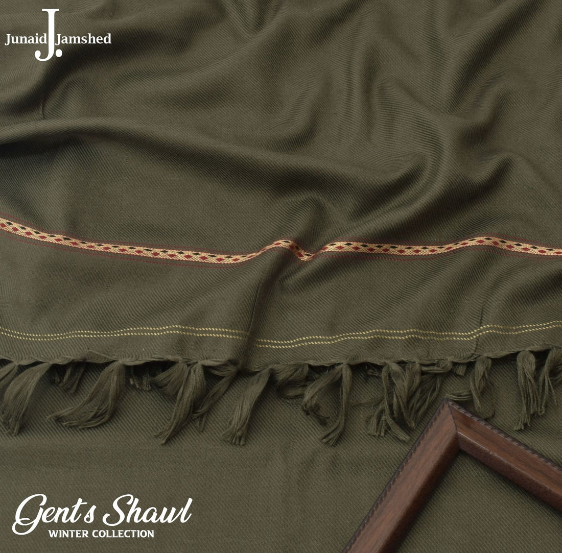 Olive Green - Soft Wool Shawl
